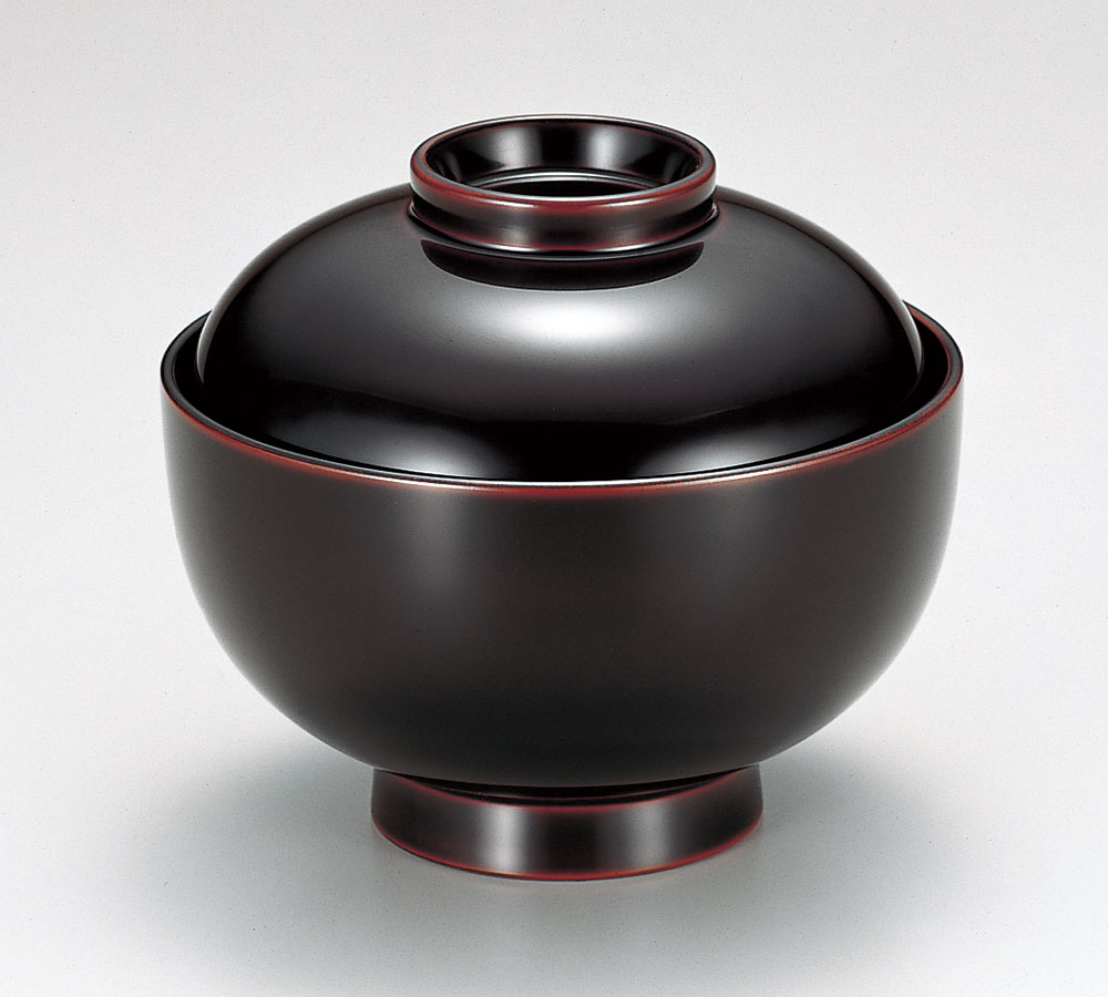 吸物椀お椀-越前塗 溜 吸物椀［5客］ | 越前漆器粂治郎