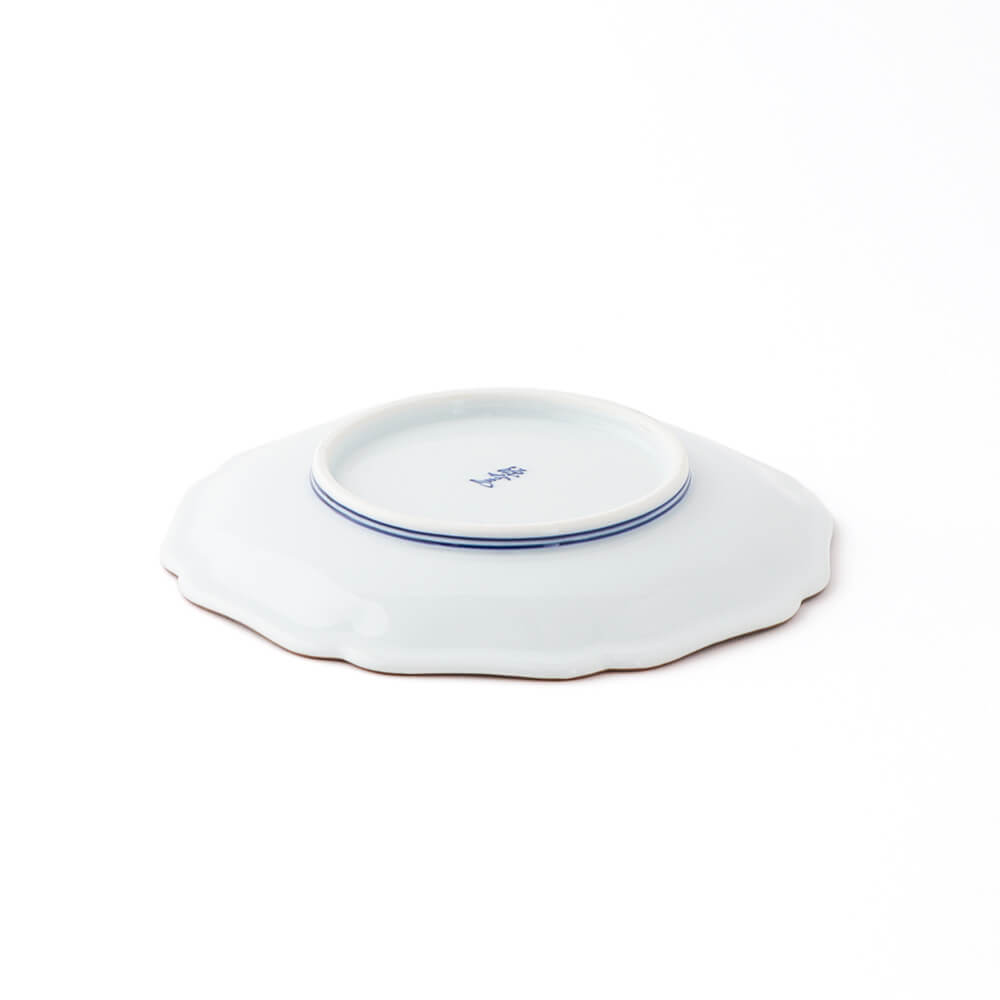 赤絵間取草花文 銘々皿 ｜ 有田焼の源右衛門窯公式オンラインショップ