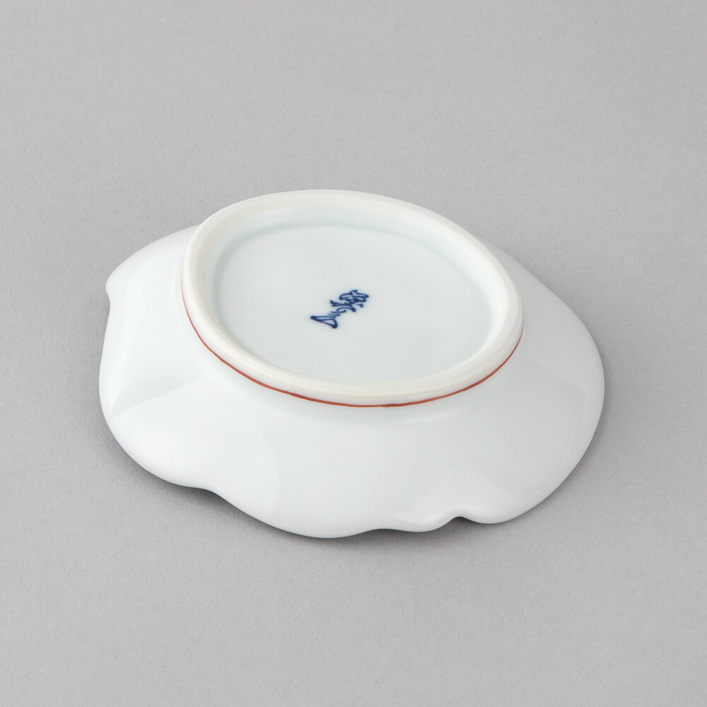 赤絵吹墨兎型 小皿 ｜ 有田焼の源右衛門窯公式オンラインショップ