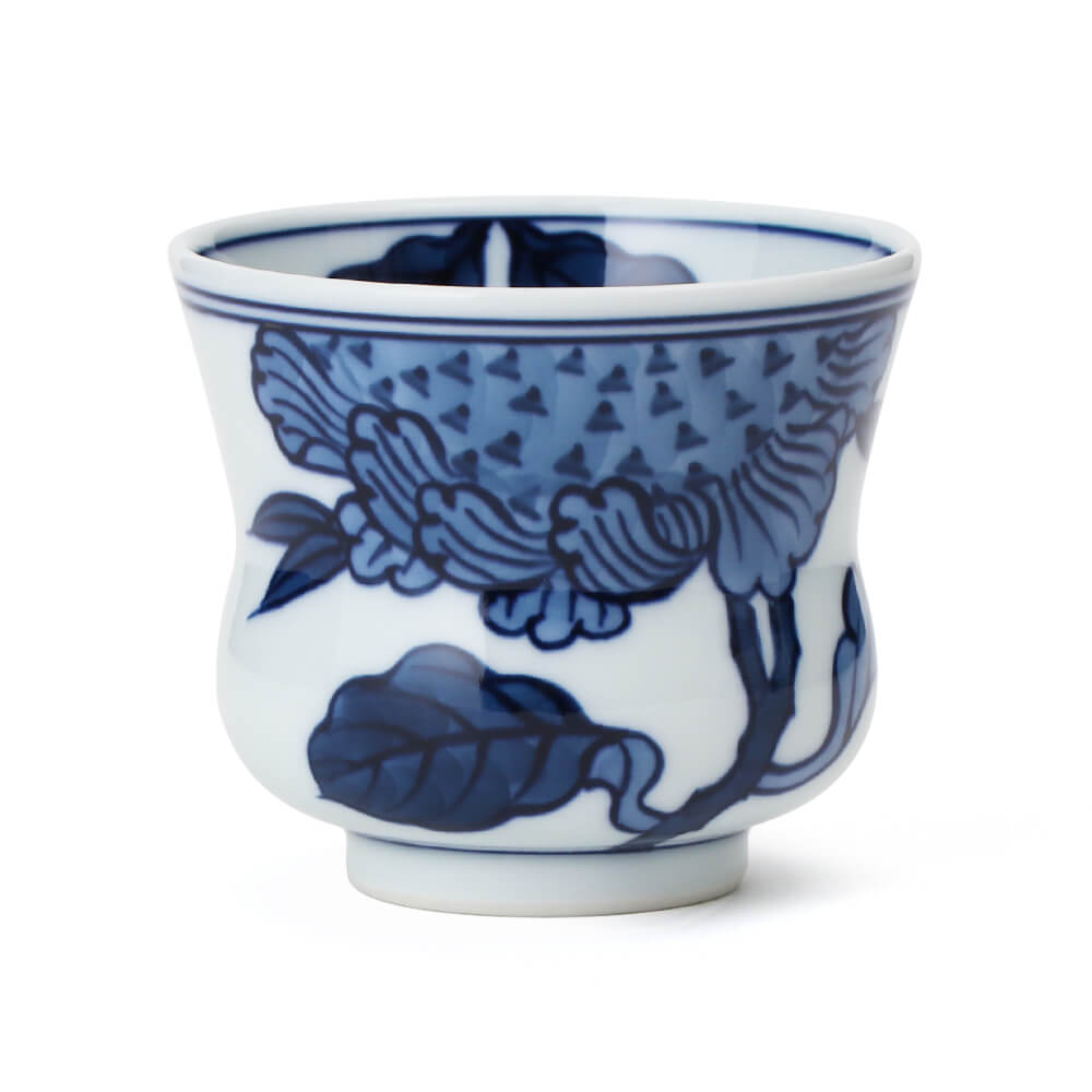 染付向日葵 湯呑揃 ｜ 有田焼の源右衛門窯公式オンラインショップ