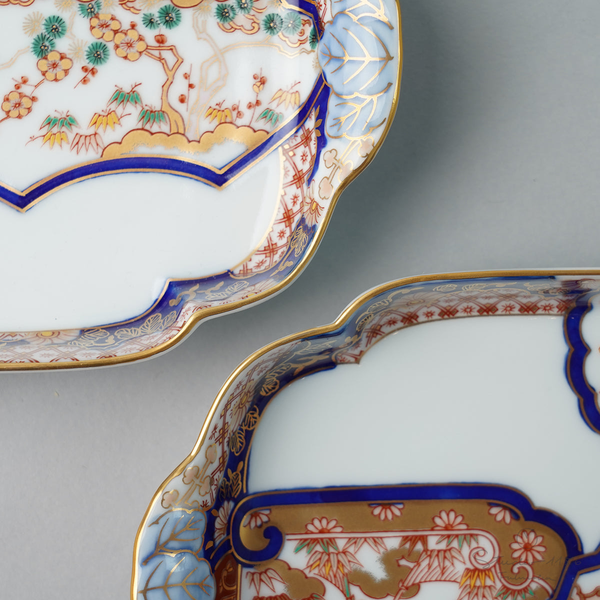 有田焼 染錦金彩 松竹梅鶴絵 銘々皿 17cm 其泉窯の通販｜Studio1156