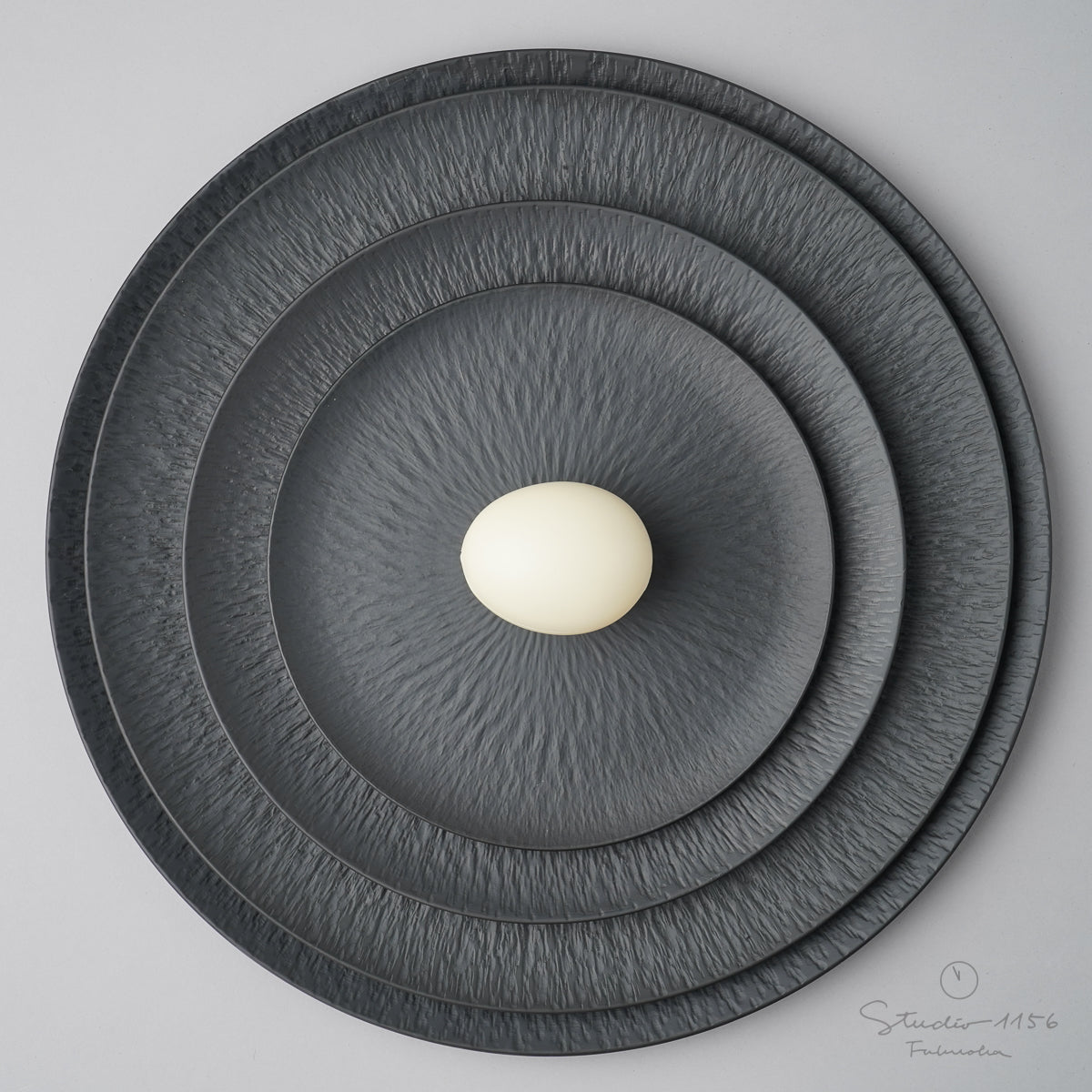 有田焼 飛鉋 フラットプレート(M) 21cm [強化磁器] 李荘窯の通販