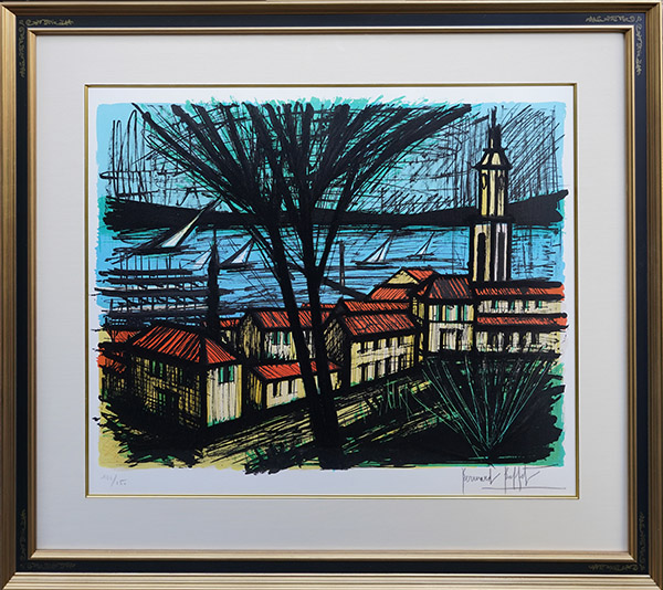 ベルナール・ビュッフェ作品紹介｜サントロペの村｜銀座の絵画販売