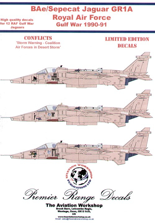 Sepecat Jaguar GR.1 Desert Storm (12 schemes) Model Alliance 72117