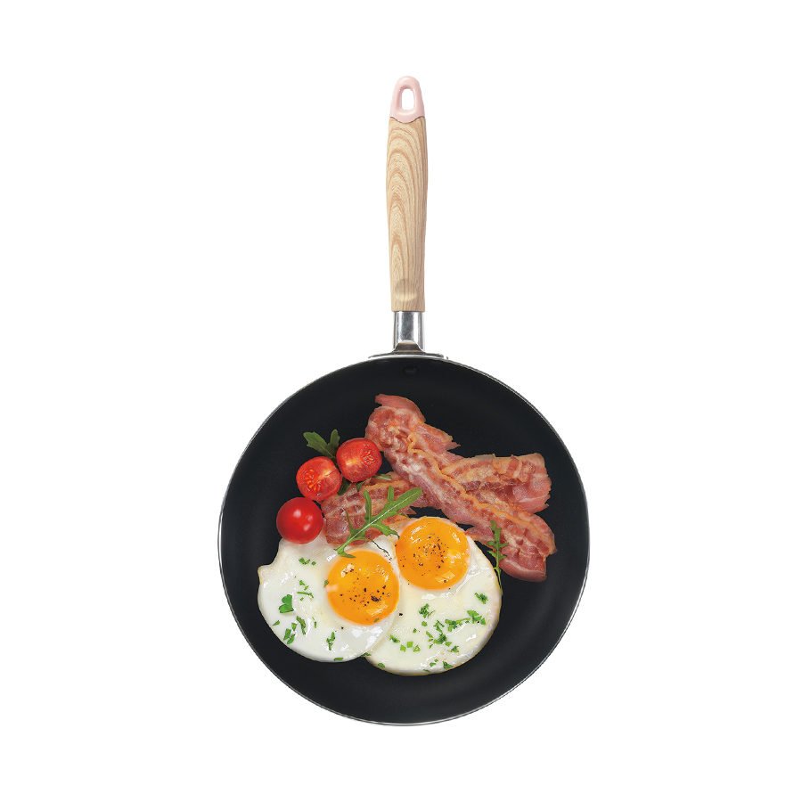 ナチュラルクックピュア ふっ素加工IH対応フライパン26cm(ピンク) HB-6662