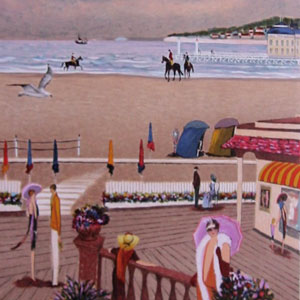 Ramon Dilley : Original Lithograph : Elegant with the hat