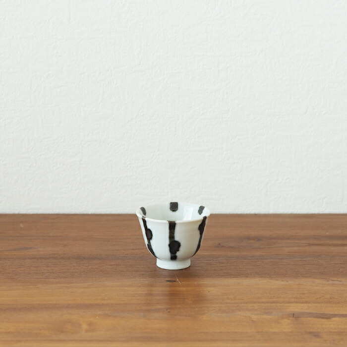 九谷青窯 横井佳乃 木賊に露 猪口 | 食器と料理道具の専門店「プロ