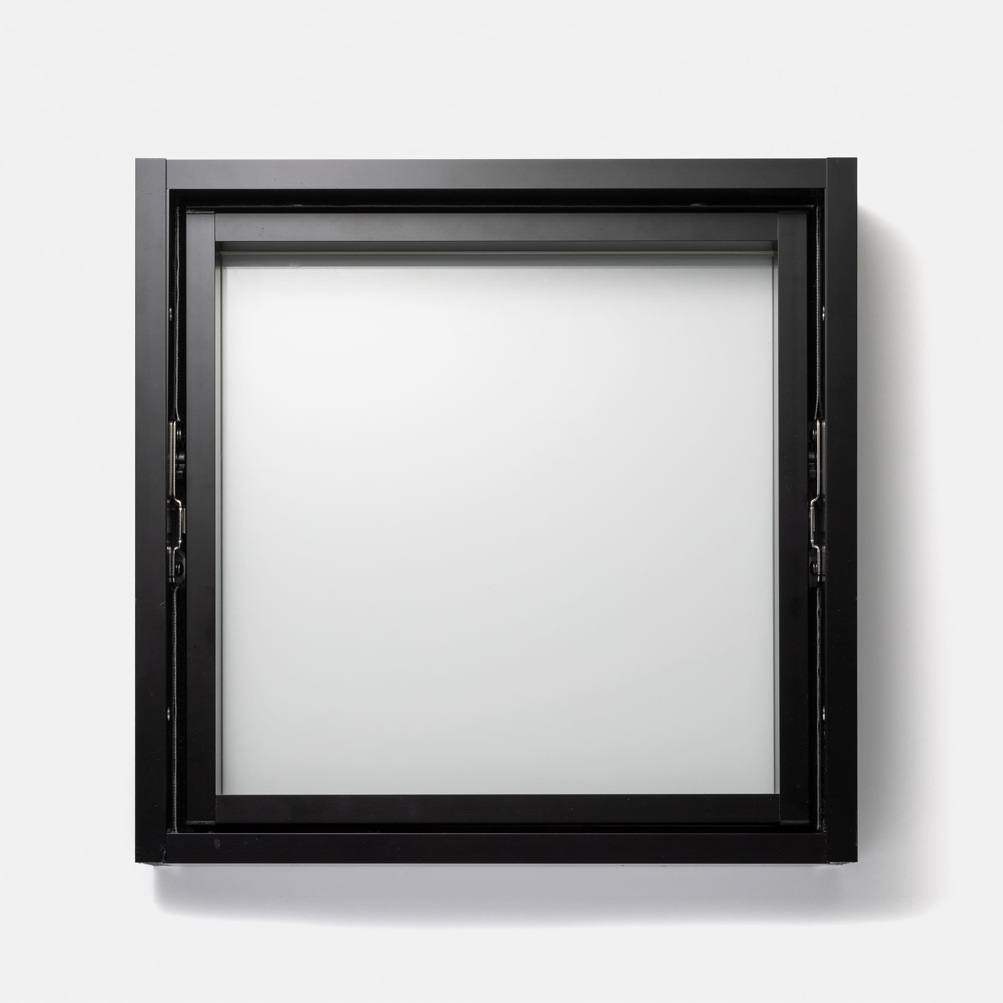 室内アルミサッシ 回転窓＋FIX窓 シルバー 樹脂パネル | DW-DR013-20