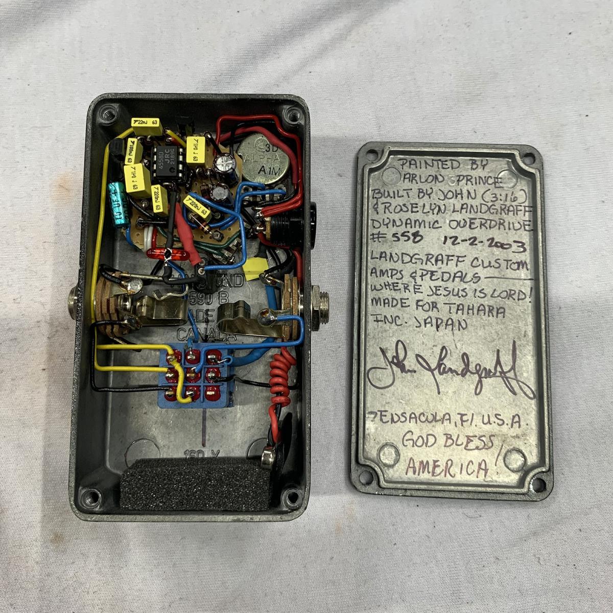 ギター Landgraff Dynamic Overdrive #1516 Landgraff Dynamic Overdrive Pedal 1999 - 2015 Signed by John