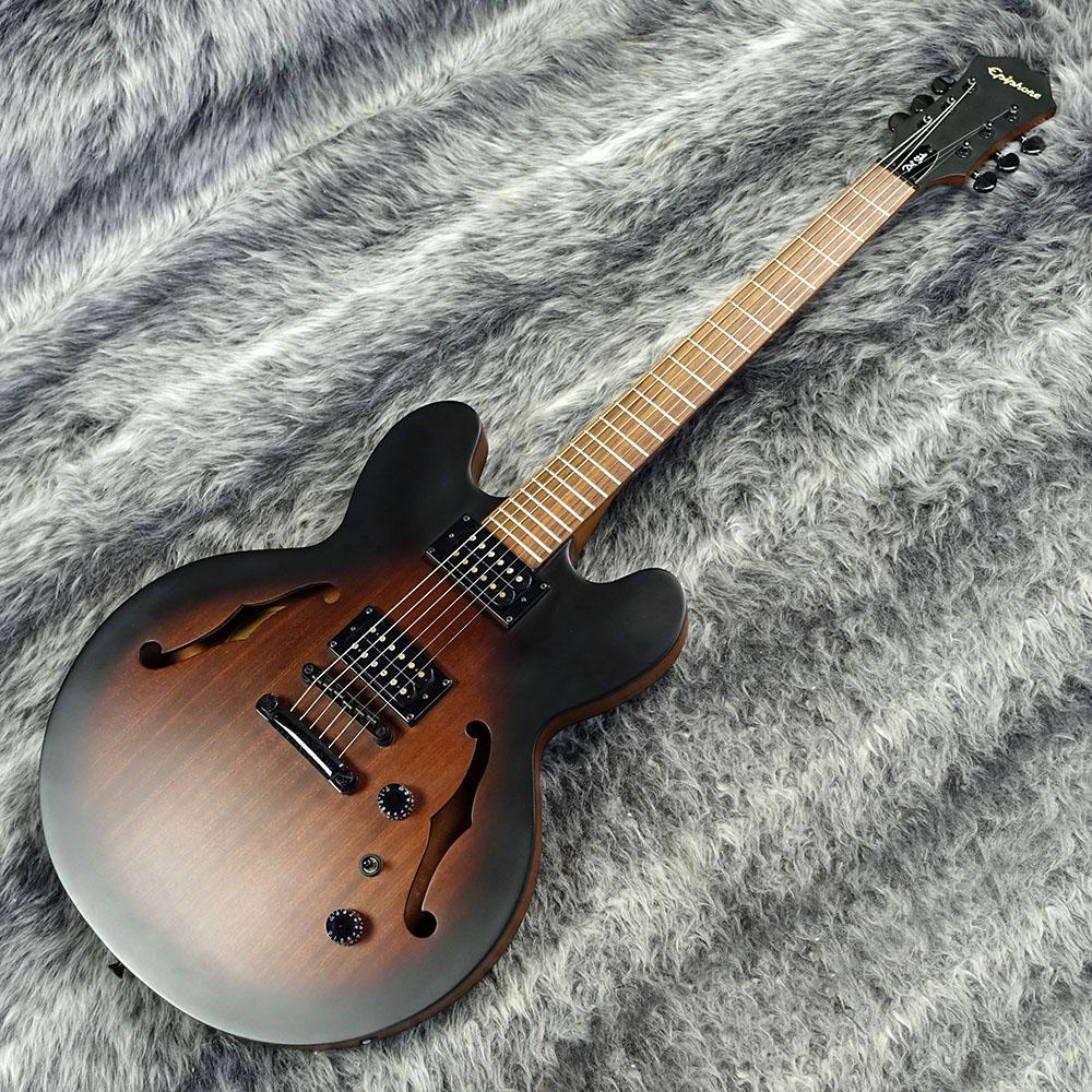 エピフォン ドット Epiphone Dot (Ebony)[ETDTEBCH1 Epiphone ES335 DOT Semi-Hollow Electric Guitar Ebony Gloss finish