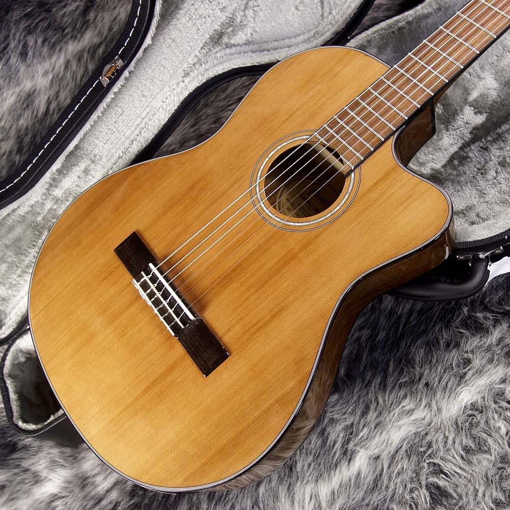 Fender CN-140SCE Nylon Thinline Walnut Fingerboard Natural｜平野