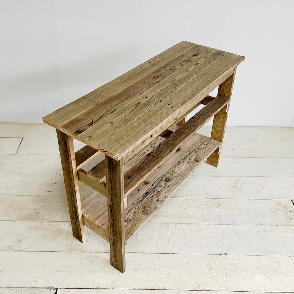 楽天市場】コンソールテーブル 棚2段 おしゃれ スリム アンティーク