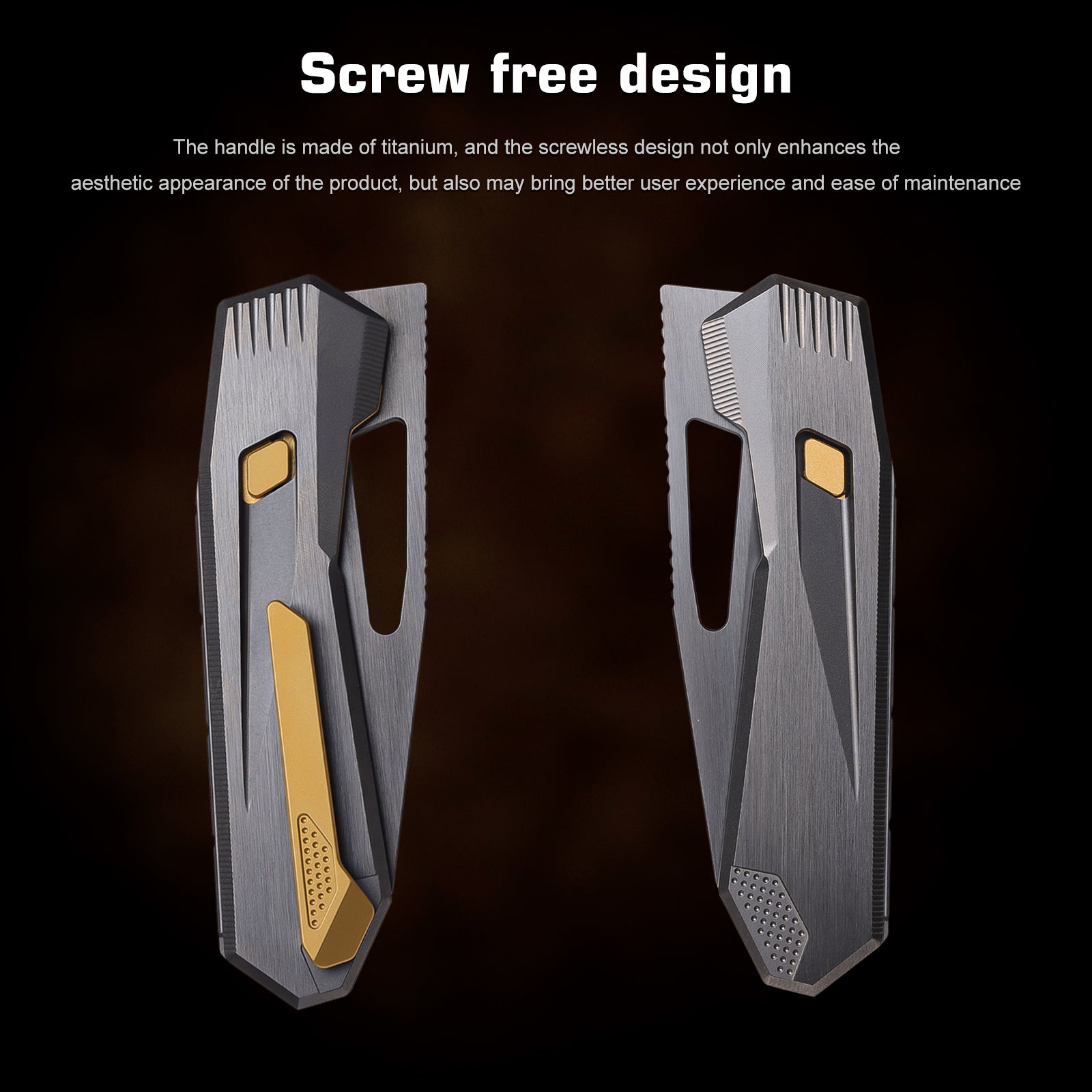 REMETTE RT-Agile Peregrine Falcon Knife Titanium Handle M390 DLC