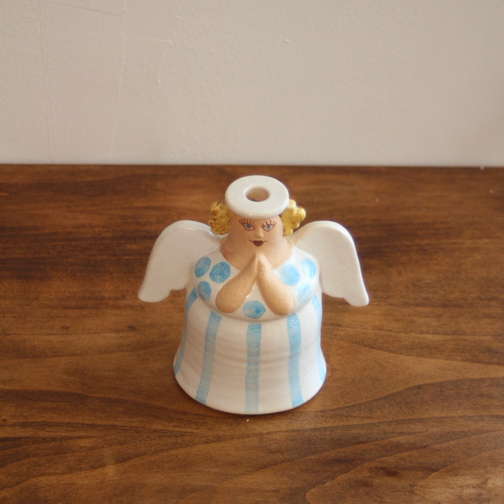 リサラーソン / Lisa Larson 天使 キャンドルホルダー エンジェル 中古