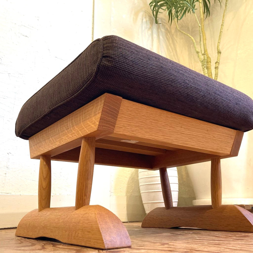 飛騨産業 / HIDA KAYA2 オットマン スツール オーク材 キツツキ 中古