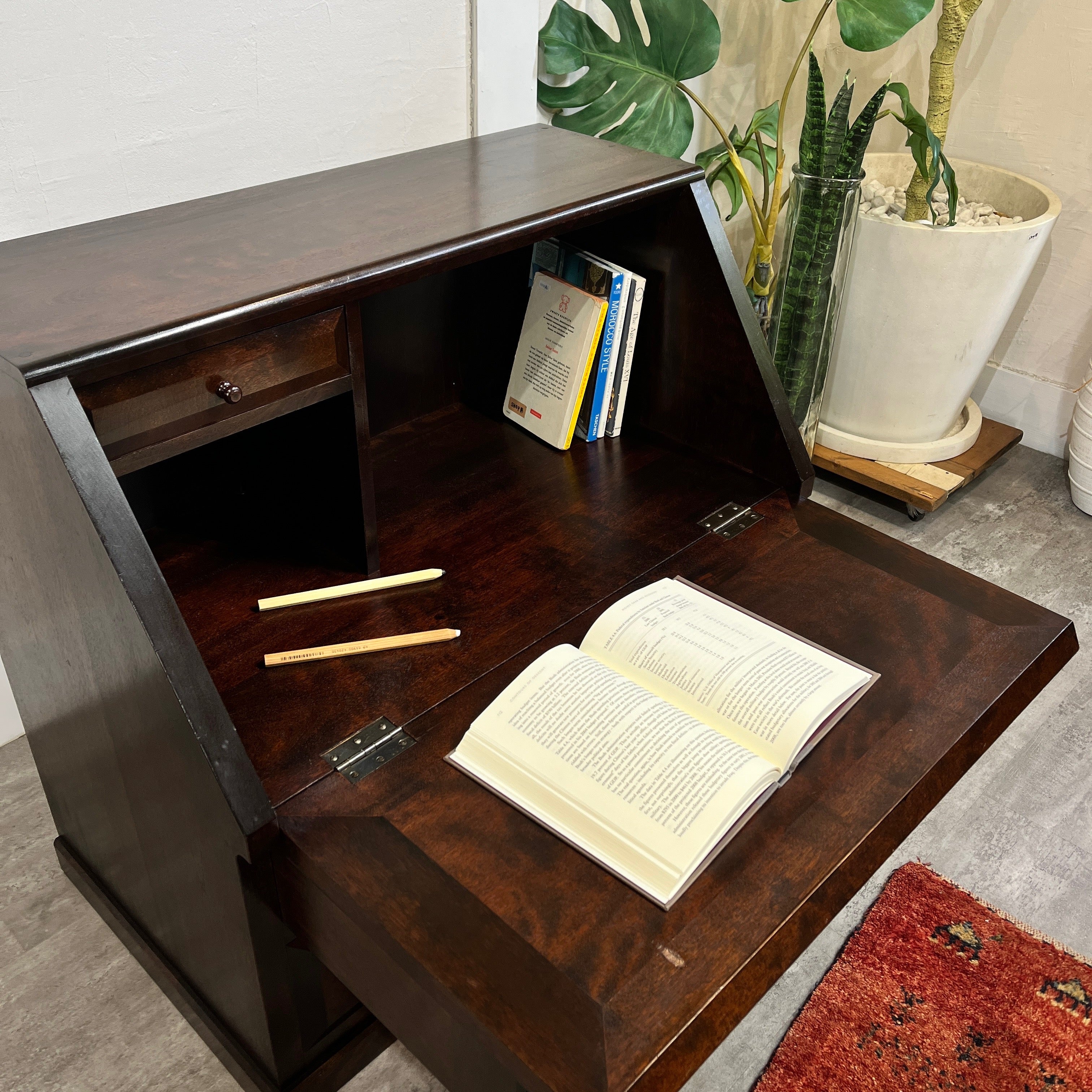 松本民芸家具 A型 座ビューロー 文机 中古 本棚 古民家 飾り棚 和風 松