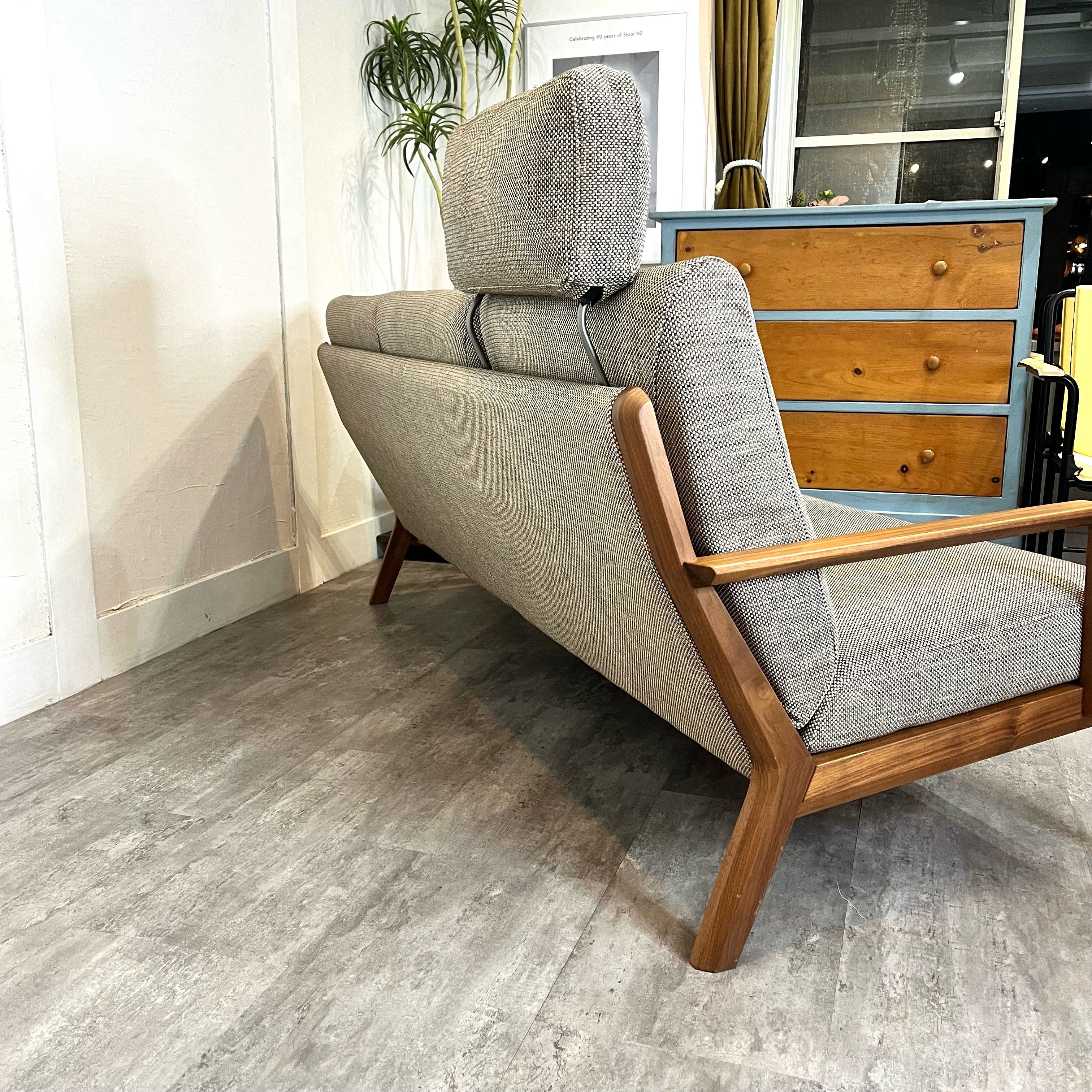 カリモク家具 karimoku WUモデル 3人掛けソファ WU4503 ヘッドレスト