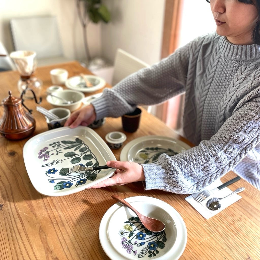 アラビア / ARABIA フローラ / FLOR 四角皿 スクエアプレート