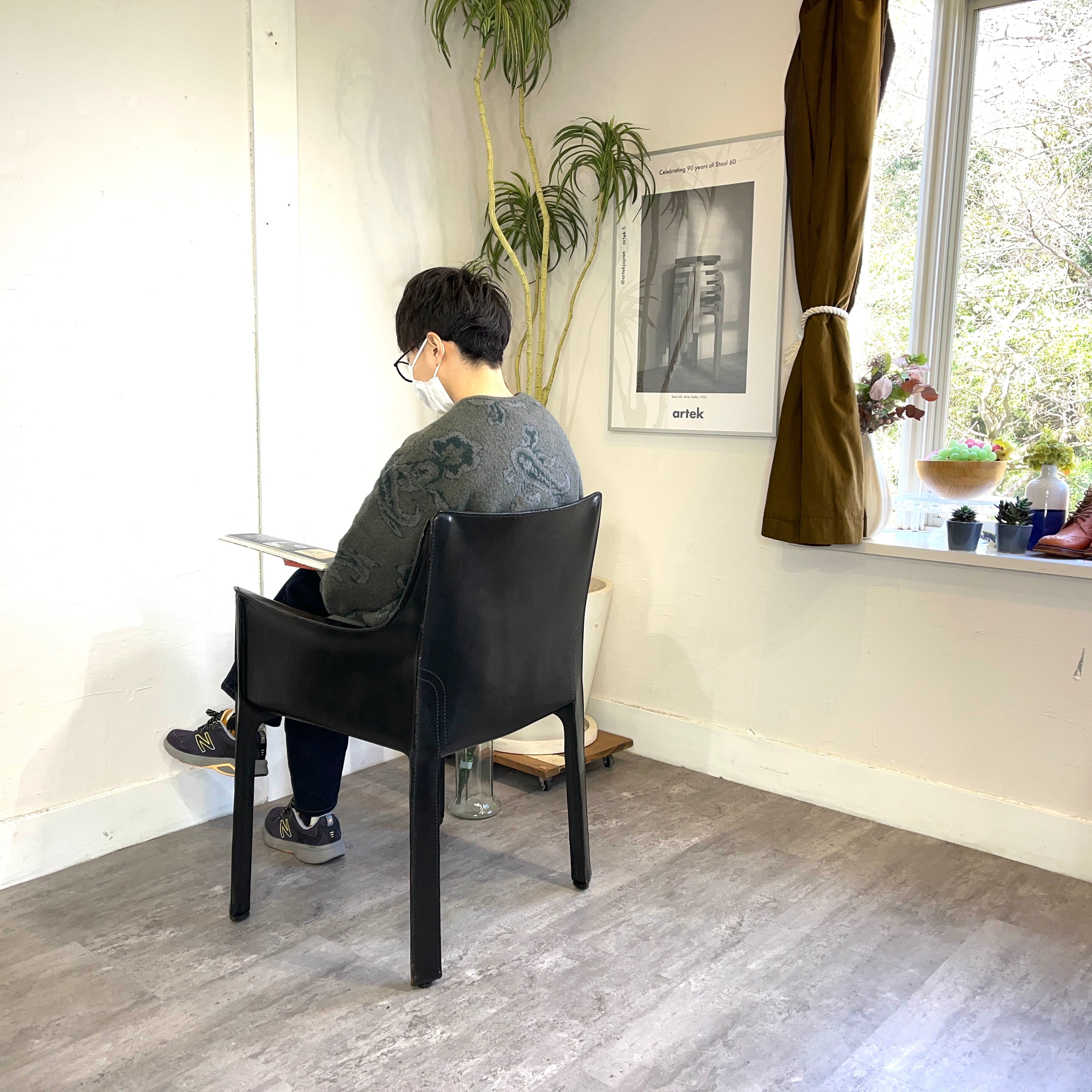 カッシーナ Cassina キャブ CAB アームチェア 413 マリオ・ベリーニ