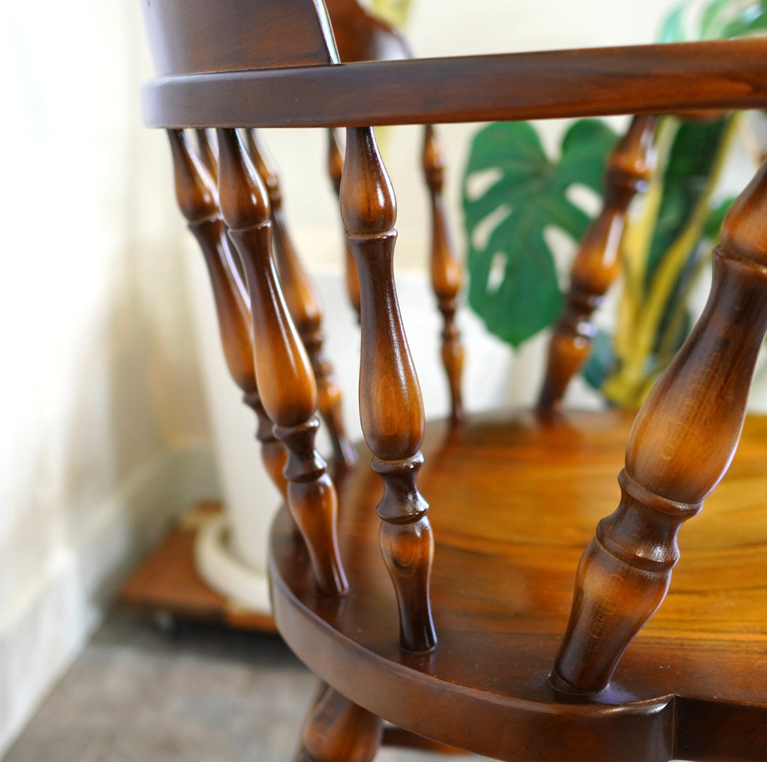 飛騨産業 / HIDA 穂高 アームチェア ダイニングチェア 中古 椅子 レトロ