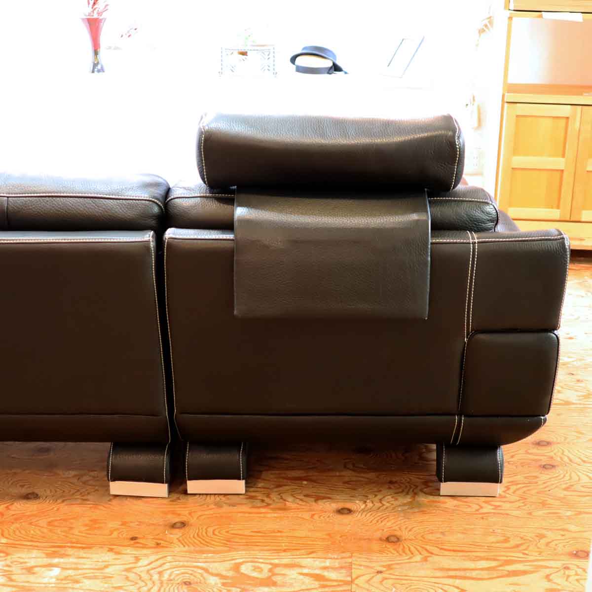 IDC大塚家具 カウチソファ L/S LUXE-01 リュクス L字ソファ 本革