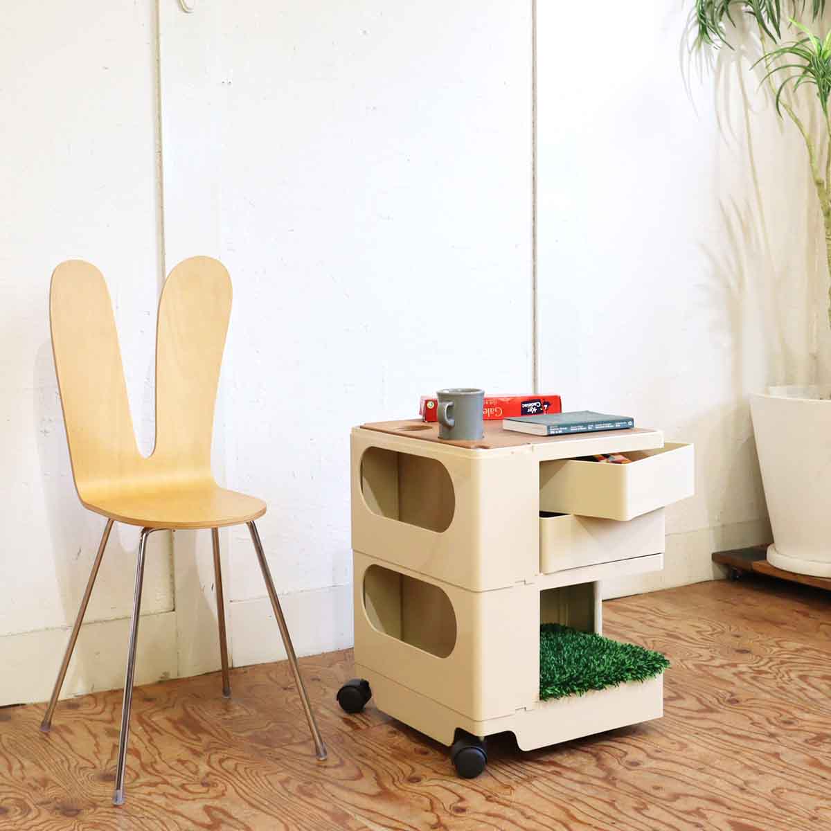 B-LINE ボビーワゴン 2段2トレイ ベージュ 日本限定 カラー オプション