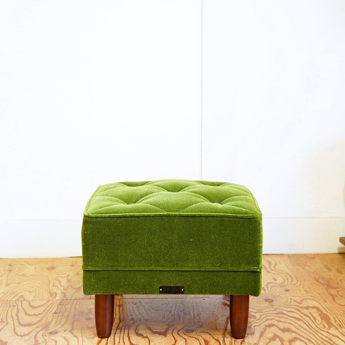 カリモク60 / karimoku60 オットマン モケットグリーン スツール