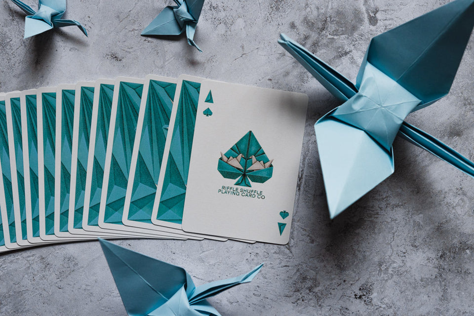 1000 Cranes V2 Playing Cards - Riffle Shuffle Playing Card Co