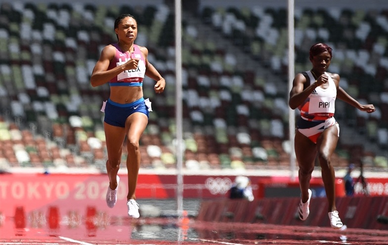 35歳アリソン・フェリックス400m予選トップ突破！「最後の五輪」で7個