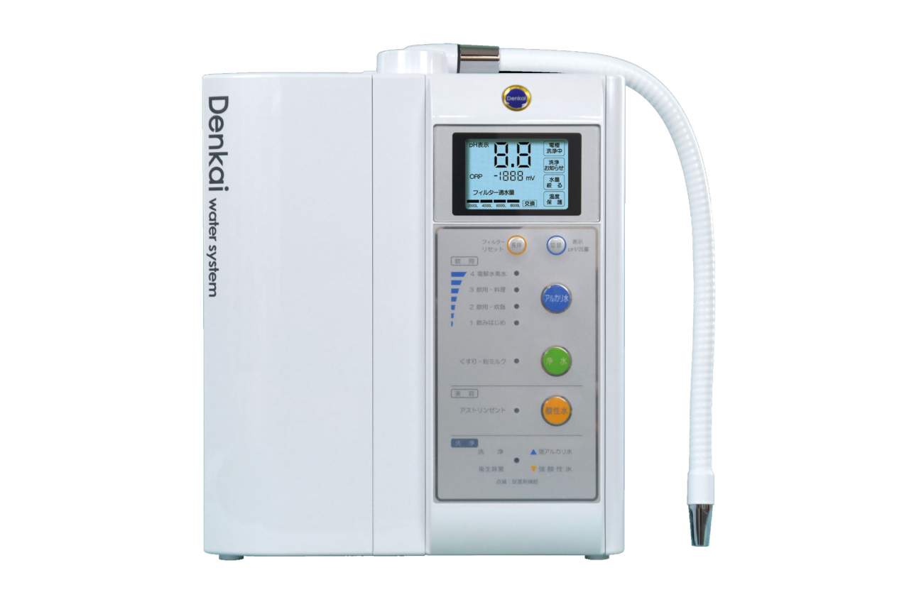 日本製の水素水生成器（アルカリイオン整水器/電解還元水生成器）や