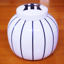 猛虎・焼酎サーバーセット(白)（コップ2個付き）