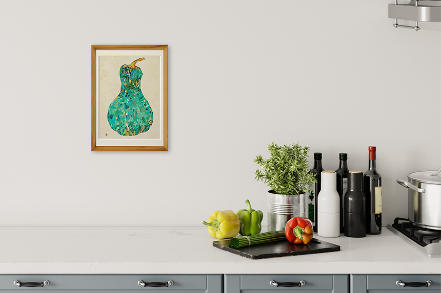 Yuko Kurihara 「翡翠かぼちゃ」 A4 アートポスター CWプリント