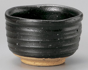 黒織部ぐい呑(冷酒器と盃)|食器通販の陶磁庵