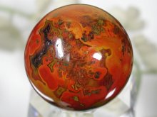 天然アゲート/戦国紅瑪瑙原石・丸玉