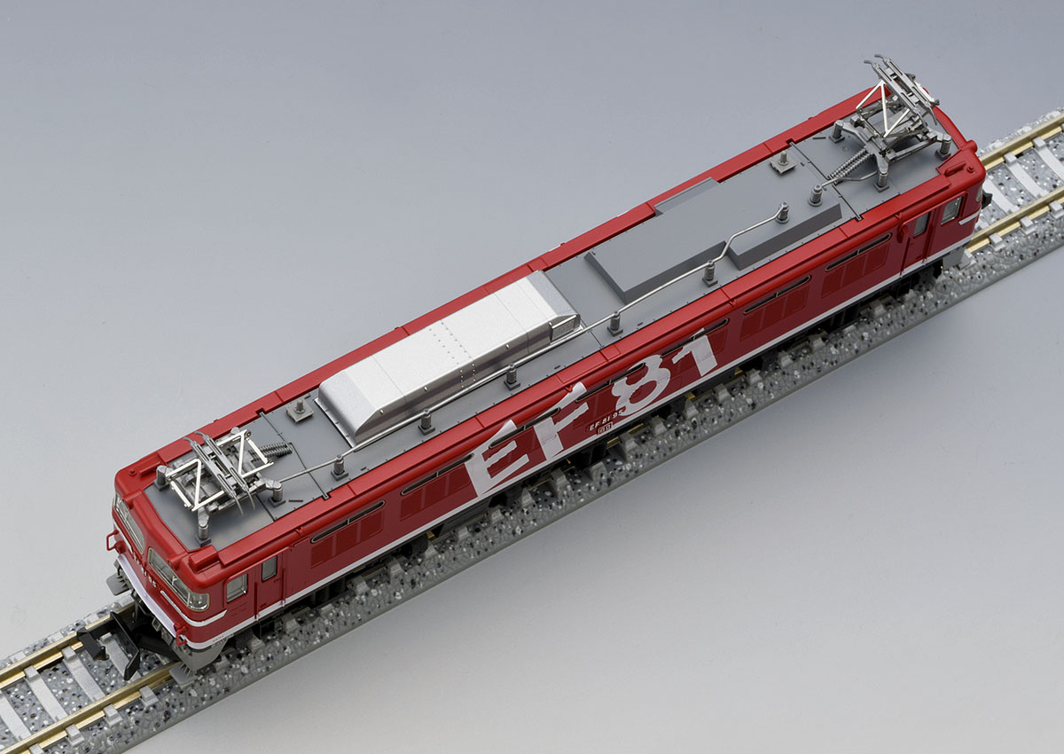 JR EF81形電気機関車(95号機・レインボー塗装・Hゴムグレー) ｜製品