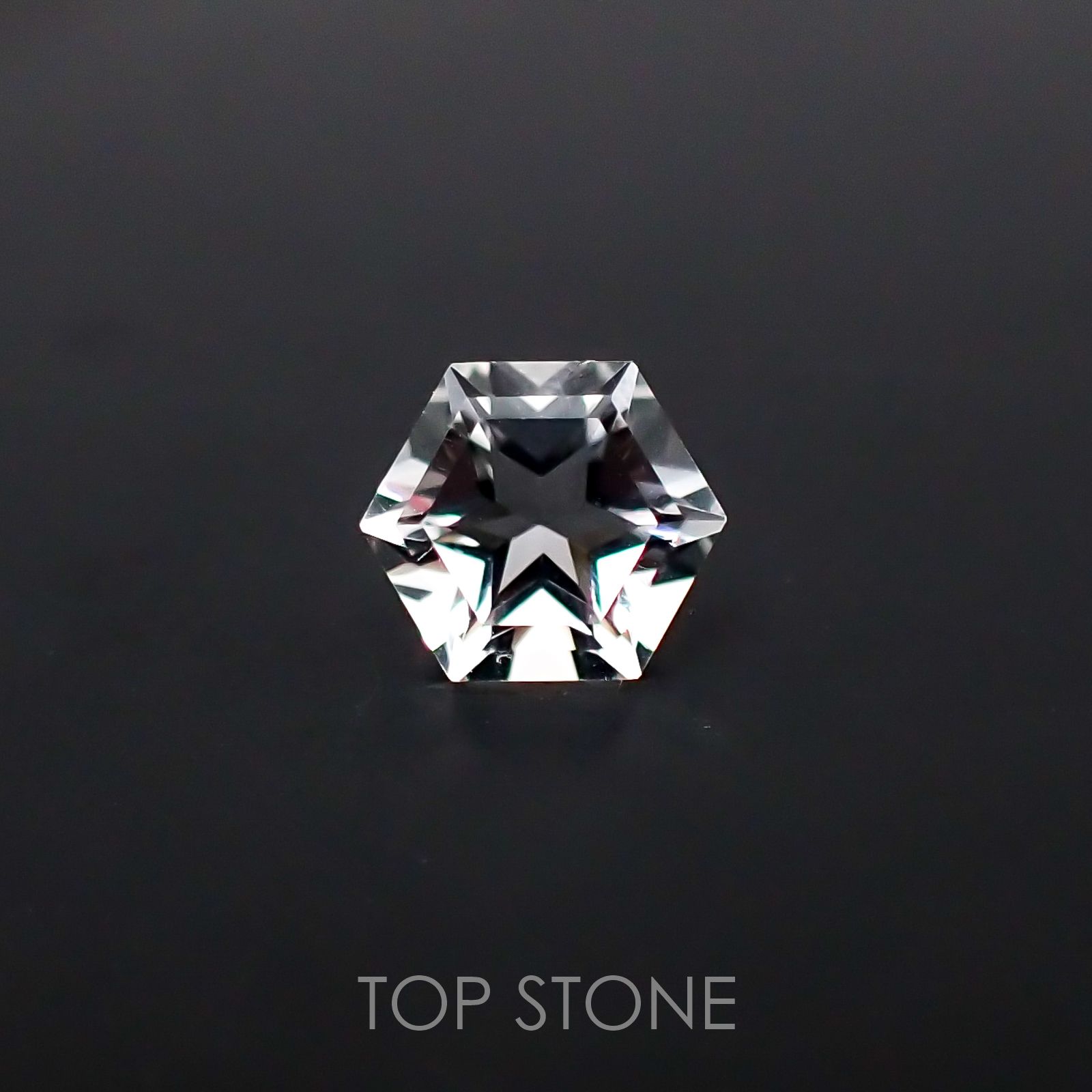 黒門 六角形アイテム クリスタル付 クリスタル製 メモリアルオブジェ / ヘキサゴン（六角形） DW-25