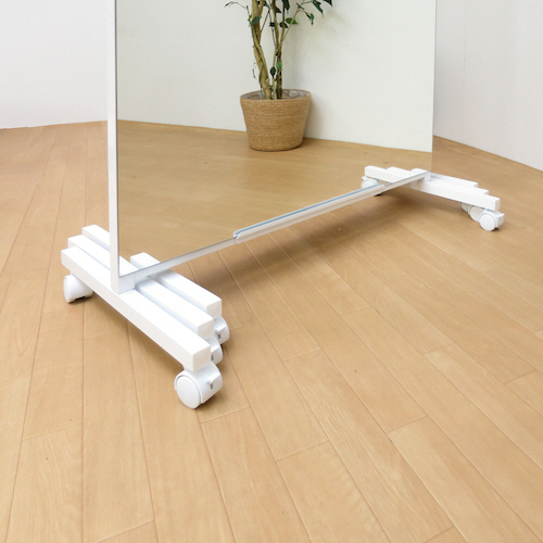 たのめーる】日本住器工業 キャスター付き大型ミラー 幅800×奥行440×高