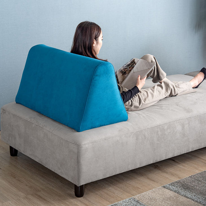 アイランドソファ フルセット ベロア調 天然木脚 ロボット掃除機対応