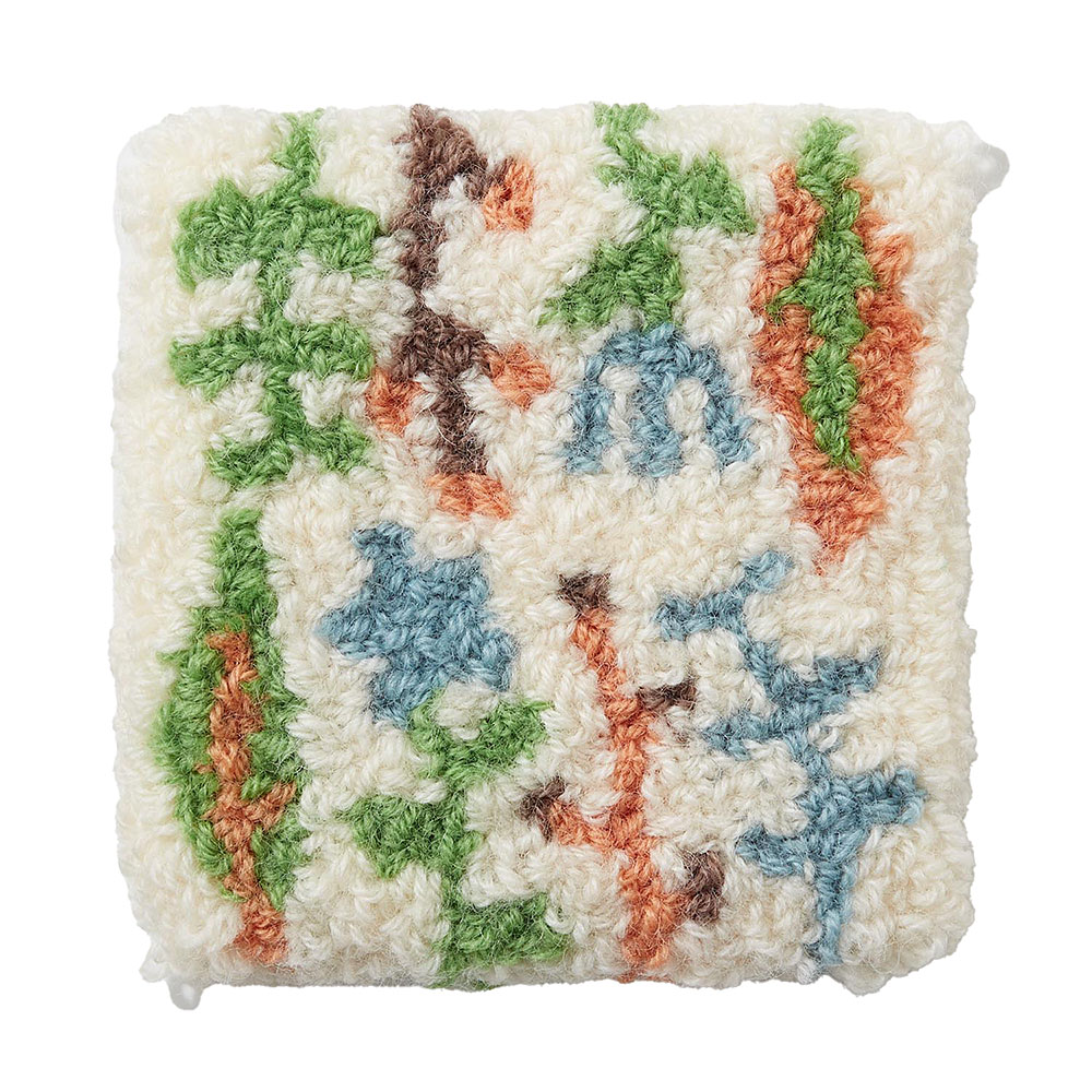 パンチニードルで作るミニラグ リーフ: キット｜手づくりタウン by