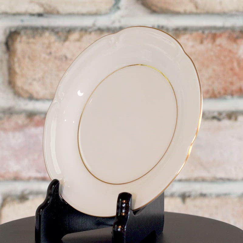 磁器｜大倉陶園 ゴールドライン 14cmプチケーキ皿 ペアセット ｜BECOS