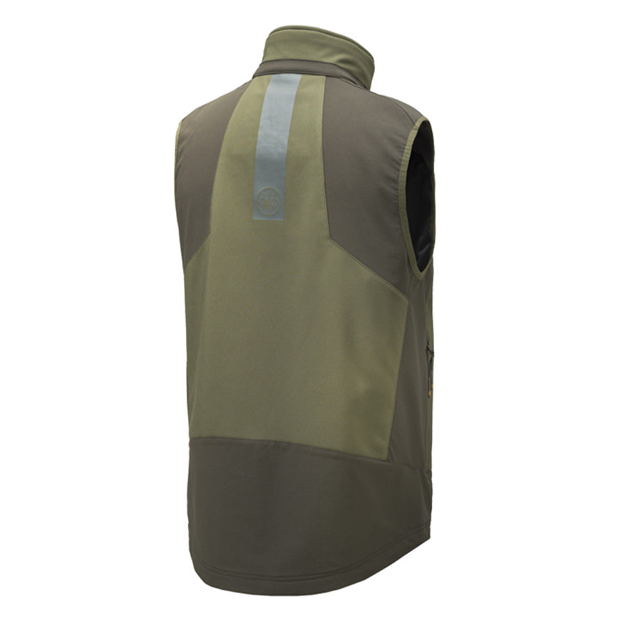 Beretta Butte Softshell Vest Moss / Brown Bark | The Sporting Lodge