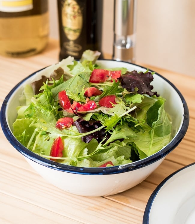 送料無料・4個セット】印度琺瑯 アンティーク調のホーロー サラダ