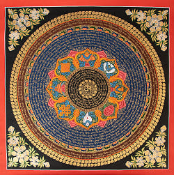 一点物〕タンカ - 八吉祥種子曼荼羅 アシュタマンガラ Ashtamangala