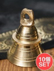 密教法具・金剛鈴（ガンター）と金剛杵（ヴァジュラ）のセット【約14.5