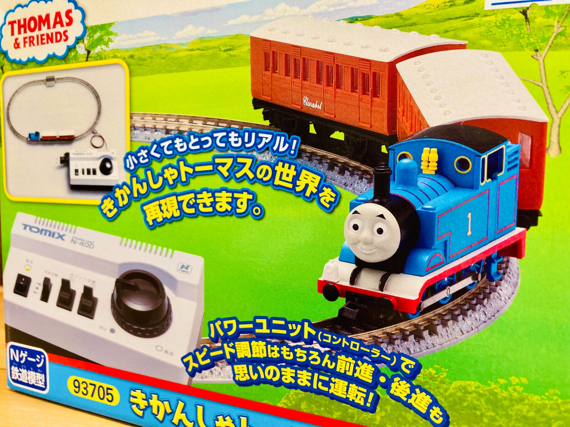 スマホで購入】未使用品！Nゲージのきかんしゃトーマスセットが入荷