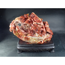 寿山石（芙蓉石）の彫刻 観音様 中国福建省産 ｜石の販売専門店【vec