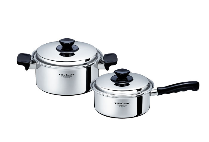 Sシリーズ 2点セット A [片手鍋 1.9L + 両手鍋 3.0L] | ビタクラフト