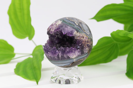 高品質 ブラジル産 アメジスト 笑口 丸玉 | ハワイ ブレッシング