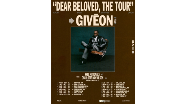 Givēon announces Dear Beloved, The Tour – X102.3