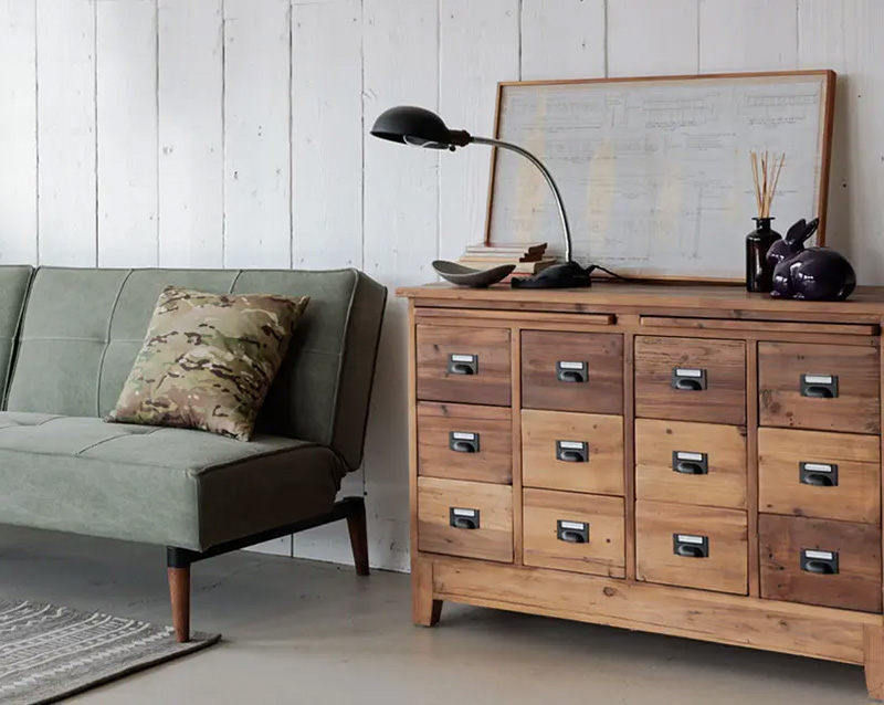 Knot Antiques ノットアンティークス】 グラム 103チェスト 4列3段 CRASH